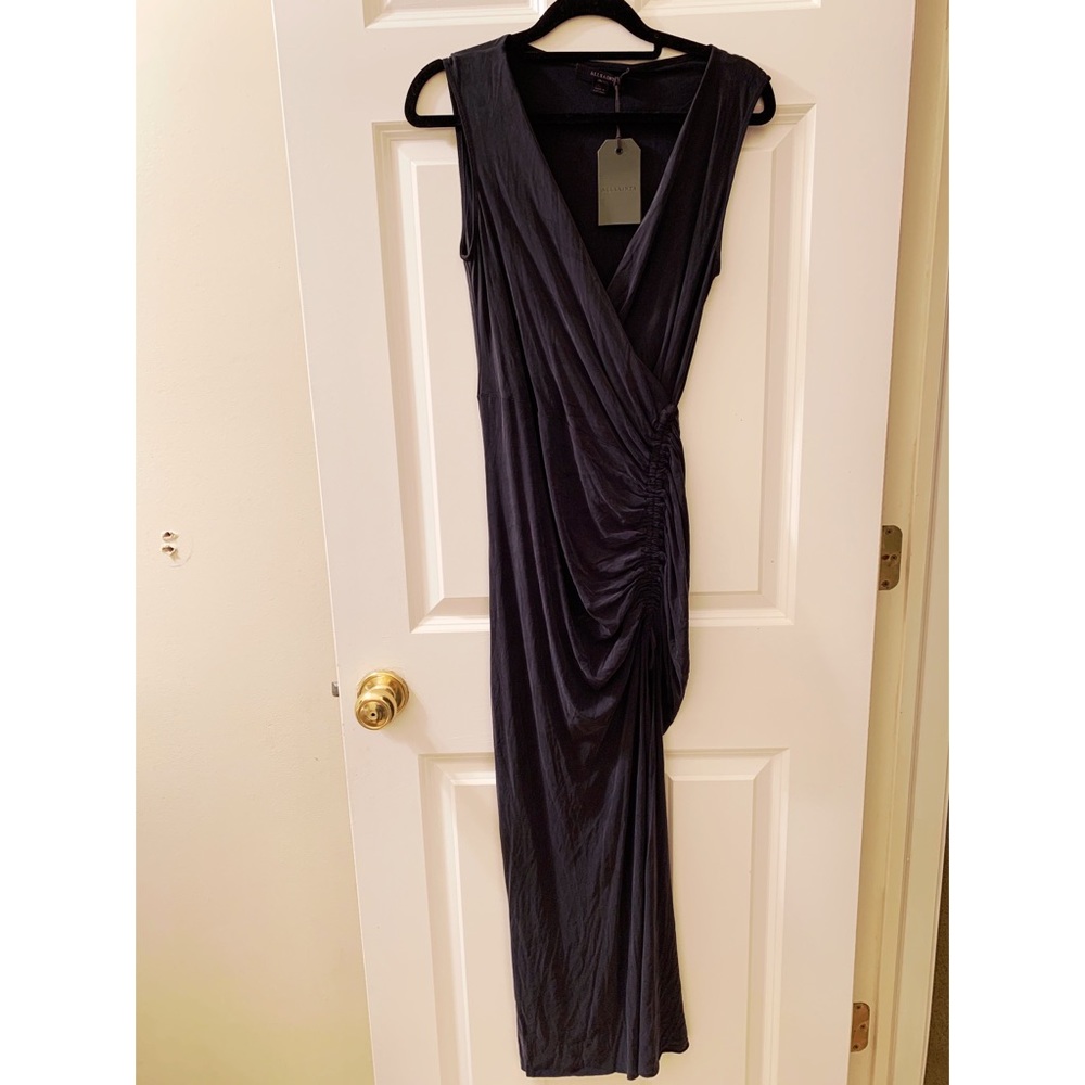 AllSaints Washed Black Jacka Dress
